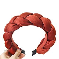 Geflochtenes Breites Stirnband Für Frauen Verdickter Mit Schwamm Gepolsterter Haarreifen Samt von xbiez