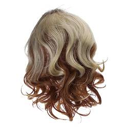 Kurze Blonde Lockige Perücken Seitenteil Gewelltes Haar Schulterlang Lässige Perücken Für Schwarze Frauen Spitzenfront von xbiez