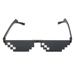 xbiez Mode Brillenschirme Verpixelte Damen Sonnenbrille Unisex Brille Sonnenbrille Für Männer Und Frauen Thug Life Brille UV400 Polarisierte Sonnenbrille Für Damen von xbiez