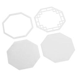 xbiez Retro-geometrischer Acrylziegel, handgefertigt, Acryl-Display-Karte, leere Platte, Acrylziegel, handgefertigt von xbiez
