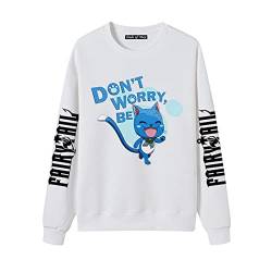 Fairy Tail Sweatshirt Männer Frauen Fairy Tail Character Print Pullover Sweatshirt Anime Rundhals Pullover Oberteile Fairy Tail Natsu Erza Lucy Gray Happy von xhomeshop