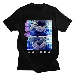 Jujutsu Kaisen Gojo Satoru T-Shirt Unisex Satoru Gojo Print Tops Pullover Sommer Casual Comfy Kurzarm-T-Shirt von xhomeshop