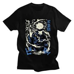 Jujutsu Kaisen Gojo Satoru T-Shirt Unisex Satoru Gojo Print Tops Pullover Sommer Casual Comfy Kurzarm-T-Shirt von xhomeshop