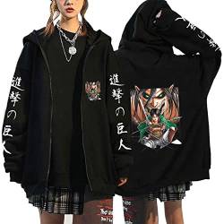 xhomeshop Anime Attack On Titan Hoodie Beast Titan Sweatshirts Eren Yeager Pullover Levi Ackerman Cosplay Attack On Titan Strickjacke mit Reißverschluss von xhomeshop