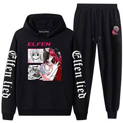 xhomeshop Anime Elfen Lied Trainingsanzüge 2 Stück Anzug Kaede Cosplay Hoodie Jogginghose Männer Frauen Lässige Sweatshirthose von xhomeshop