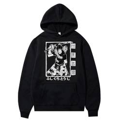 xhomeshop Anime Jujutsu Kaisen Kapuzenpullover Fushiguro Toji Langarm-Sweatshirt Pullover Jujutsu Kaisen Fushiguro Toji Cosplay Kapuzenpullover von xhomeshop