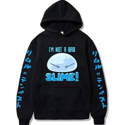 xhomeshop Anime That Time I Got Reincarnated as a Slime Hoodies Rimuru Tempest Pullover mit Kapuze Slime Hoodies Slime Cosplay Sweatshirts Rimuru Slime Kleidung von xhomeshop