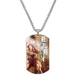 xhomeshop Baki Baki Halskette Baki Hanma Halskette Yujiro Hanma Cosplay Prop Jack Hanma Halskette Kaoru Hanayama Cosplay Grappler Baki Halskette für Anime Fans von xhomeshop