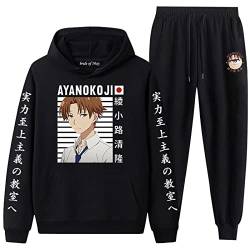 xhomeshop Beliebte Anime Classroom of The Elite Print Hoodie Anzug Harajuku Style Lose Sweatshirt Anzug Casual Langarm Ayanokouji Kiyotaka Pullover Anzug Unisex von xhomeshop