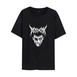 xhomeshop Berserk T-Shirt Unisex Anime Print Tops Sommer Casual Bequemes Kurzarm Shirt von xhomeshop