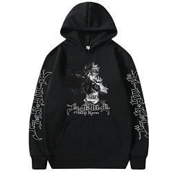 xhomeshop Black Clover Hoodie Unisex Lange Ärmel Lässige Kapuzenpullover Sweatshirt Anime Astae Cosplay von xhomeshop