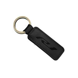 xiaoahong Für R1 YZF-R1 Nach 2015 Motorrad Schlüsselanhänger Rindsleder Metall Schlüsselanhänger (Farbe : SCHWARZ, Größe : 8cm*2.8cm) von xiaoahong
