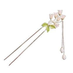 Vintage Haarnadel Haar Sticks Glocke Orchidee Blume Fransen Haar Haar Mode Clips Weibliche Kopfschmuck Haarnadeln Frauen Orna W5O1 Headwear von xiaoban