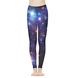 xixirimido Leggings Bauchkontrolle für Frauen Butt Lifting Enge Hose für Fitnessstudio Fitness Yoga Weich, Galaxy, XXX-Large von xixirimido