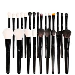 DSHGDJF Neue 24-teilige Bürste, die schwarzes Luxus-Make-up-Pinsel-Set herstellt Großhandelsholzgriff-Selbststiftungs-Make-up-Pinsel von xnvdojt