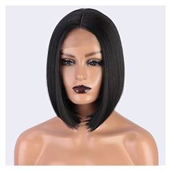 n/a 's A Wig Synthetische schwarze Perücken kurze gerade Bob-Perücken for schwarze Frauen for den täglichen Gebrauch auf Partys von xnvdojt