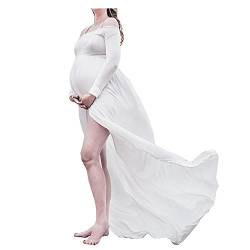 Schwangere Frauen Fotografie Stützen, Schwanger Kleid Maternity Gown Split Front Foto Shoot Kleid, Mutterschaft Fotografie Kleidung Schwangerschafts Maxikleid Schwangerschafts Kleid von xuanran