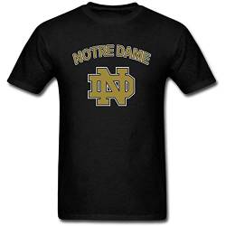 Men's Notre Dame Fighting Irish Logo T Shirt Black 3XL von xushi