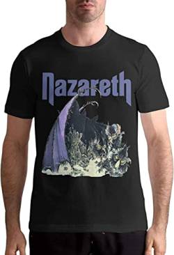 Nazareth Hard Rock Band Graphic Men Ultra Cotton Adult Fashion T-T-Shirts Hemden Black(Large) von xushi