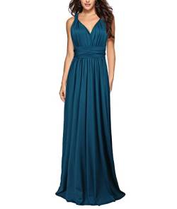 xxxiticat Damen Lange Abend Cocktailkleid Elegantes Brautjungfernkleid Elegante Party Kleid(TE,M) von xxxiticat