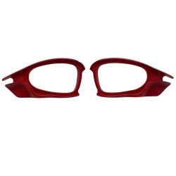 Ersatz-Seitenblinder für Oakley Juliet X Metall-Sonnenbrille, Rot/Ausflug, einfarbig (Getaway Solids) von xyqrenrr