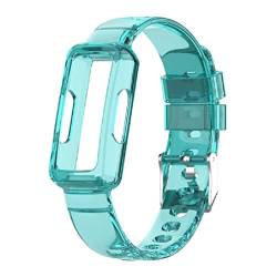 Klares Armband kompatibel mit Ace 3/Ace 2/Inspire/Inspire HR/Inspire 2 Smart Watch Armband Ersatz Uhrenarmband Silikon Band Uhren für Männer Frauen Armband Drahtloses Uhrenarmband Kratzfest von xzmnxzzme