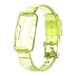 Klares Armband kompatibel mit Fitbit Ace 3/Ace 2/Inspire/Inspire HR/Inspire 2 Smart Watch Armband Ersatz Uhrenarmband Silikon Band Uhren für Männer Frauen Armband Drahtloses Uhrenarmband Kratzfest von xzmnxzzme