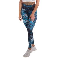 YAKUZA Leggings Electric Rose mit mittelhohem Bund und integrierter Einschubtasche von yakuza