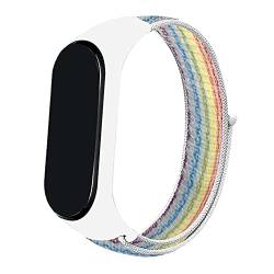 yanghongyua, das Nylonarmband ist für Mi Band 6/5/4/3 geeignet, die Schnalle kann auf jede Größe eingestellt werden, und das Nylonarmband ist für Mi Band 6/5/4/3 geeignet. (Farbig) von yanghongyua