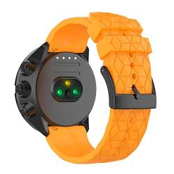 yanghongyua Unisex 24 mm Silikonarmband für Suunto 9 Spartan, austauschbares Silikonarmband für Suunto Titanium, Sport-Silikonarmband für Suunto 7. (bernsteingelb) von yanghongyua