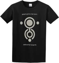 Men's Apoptygma Berzerk Welcome to Earth T-Shirt Print Tees Short Sleeve O Neck Size L von yanli