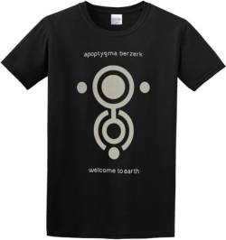 Men's Apoptygma Berzerk Welcome to Earth T-Shirt Print Tees Short Sleeve O Neck Size XL von yanli