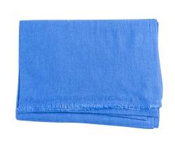 yanopurna Kaschmir Tuch – aus 100% Kaschmirwolle, 68x190 cm, Cashmere Schal handgewebt aus Nepal, Unisex, Handwäsche, Blau von yanopurna