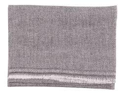 yanopurna Kaschmir Tuch – aus 100% Kaschmirwolle, 68x190 cm, Cashmere Schal handgewebt aus Nepal, Unisex, Handwäsche, Dunkelgrau, Fischgrätmuster klein von yanopurna