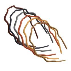 6 x Kunststoff-Haarband: mattes, einfarbiges, dekoratives dünnes Haarband von yeeplant