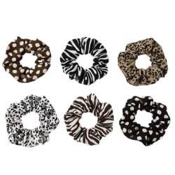 Accessories for Girls Hair 6PCS Large Leopard Scrunchies Fashion Hair Ties Hair Ties Hair von yeeplant