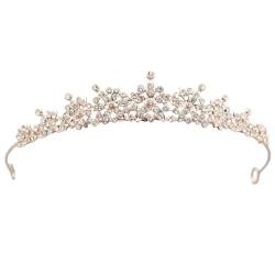 Elegantes Braut-Stirnband: Strass-Prinzessinnen-Diadem für Frauen, Hochzeitshaarschmuck, M, Metalllegierung, Kein Edelstein von yeeplant