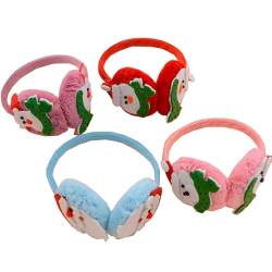 Flauschige Ohrenschützer, 4 Stück, dekorativer Cartoon-Ohrenschützer, Kunststoff, Plüsch, 4 Stück, Einheitsgröße, Baumwolle, Ohne Edelstein von yeeplant