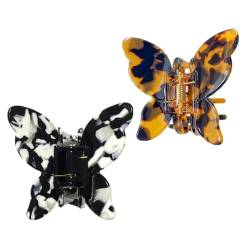 Haarspangen mit Schmetterlingen, 2 Stück, dekorative Haarklammern von yeeplant