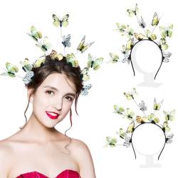 Party-Stirnband, modisch, für Damen, Schmetterling, dekorativ, Brautschmuck, Haarband von yeeplant