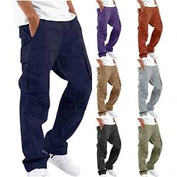 yiouyisheng Winter Gefütterte Cargohose Herren Arbeitshose Hosen Herren Cargohosen Baggy Cargo Hosen Männer Trekkinghose Thermohose Herren Warm Outdoor Hosen Gefüttert Wanderhose Cargo Pants von yiouyisheng