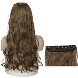 Haarverlängerungen 22" 1er-Pack Curly Wave Clip in Synthetic Hair Extensions Lange gewellte natürliche Haarteile for Frauen 5 Clips in Curly Hair Extensions Haarstücke (Color : 12-24, Size : 22inche von yixinzi-2024