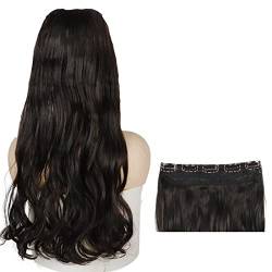 Haarverlängerungen 22" 1er-Pack Curly Wave Clip in Synthetic Hair Extensions Lange gewellte natürliche Haarteile for Frauen 5 Clips in Curly Hair Extensions Haarstücke (Color : 2, Size : 22inches) von yixinzi-2024