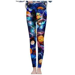 Damen Halloween Leggings Dicke Thermo Scrunch Butt Leggings GefüTtert Warme Winter Fleece Thermoleggings Bunte Bedruckte Weihnachten Leggings Yoga Hose FüR Karneval Party Workout Fitness Laufen von yruphome