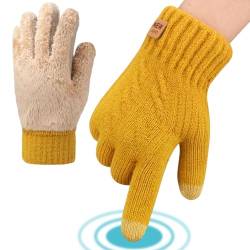 ytorgr Winterhandschuhe für Damen Warm, Handschuhe Touchscreen Handschuhe für Outdoor Sport Laufen Radfahren von ytorgr