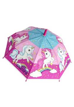 yuhu.kids Einhorn Automatik-Regenschirm Kinder Mädchen Stock-Schirm von yuhu.kids