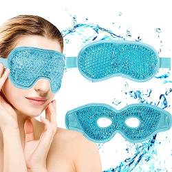 2 Stüc Augenmaske Kühlend, Gel kühlmaske Augen, Kühlbrille Augen Kühlpads, Wiederverwendbare Cooling Eye Maskfür Migräne,Heiße Kältetherapie,Trockene, Geschwollene Augen (A) von yuyuanDO