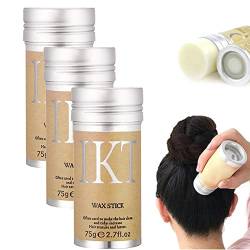 Styling Wax Stick,Haarwachs Stick für Perücken, Haar Wachs Frisur Gel Stick Haar Modellierung Wax Stick, Frau Männer Styling Wax Stick Haar Feuchtigkeitsspendendes für Edge Frizz Haar (3PC) von yuyuanDO