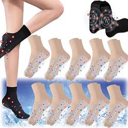 Tourmaline Ionic Body Shaping Stretch Socks, Tourmaline Lymphatic Slimming Socks, Slimming Socks for Summer Foot Shaping Massage von yuyuanDO