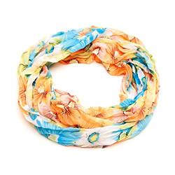 Loop - Schal/Schlauchschal Floral Muster in verschiedenen Farben, leicht & seidig von zarolo